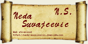 Neda Suvajčević vizit kartica